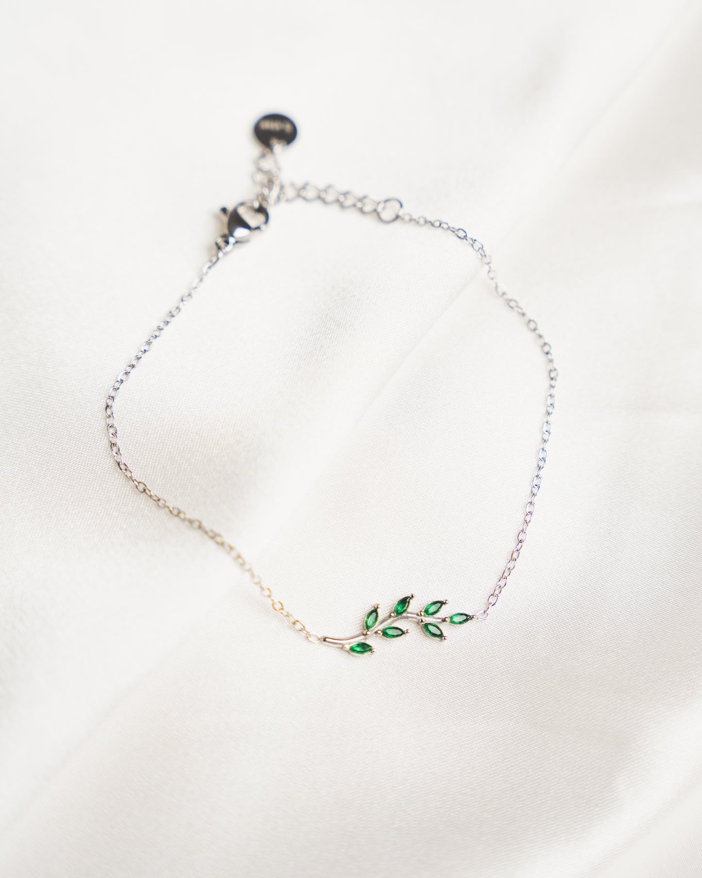 Emerald Leaf Bracelet