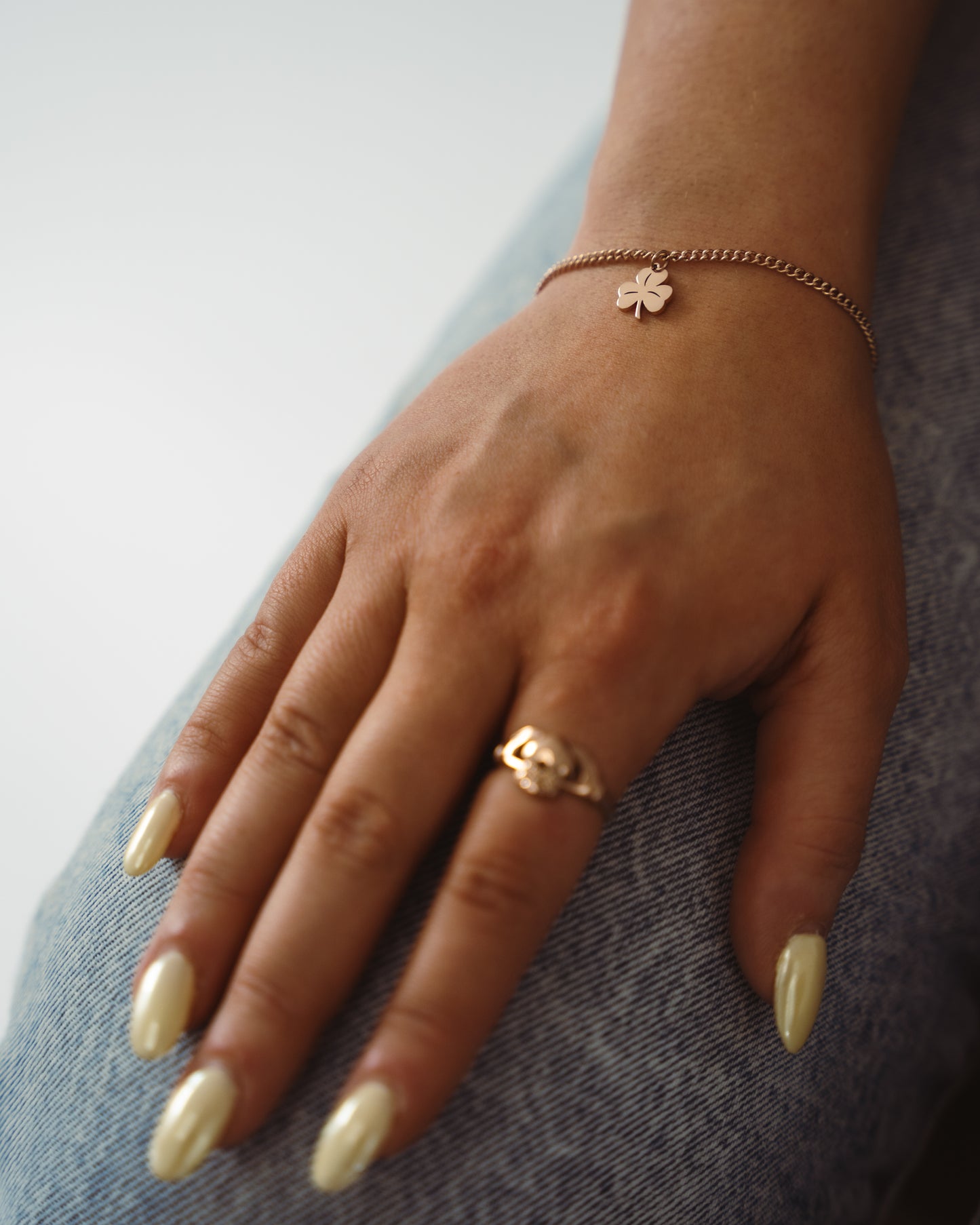 Irish Shamrock Pendant Bracelet