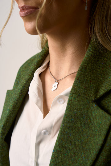 Ireland Heart Map Necklace
