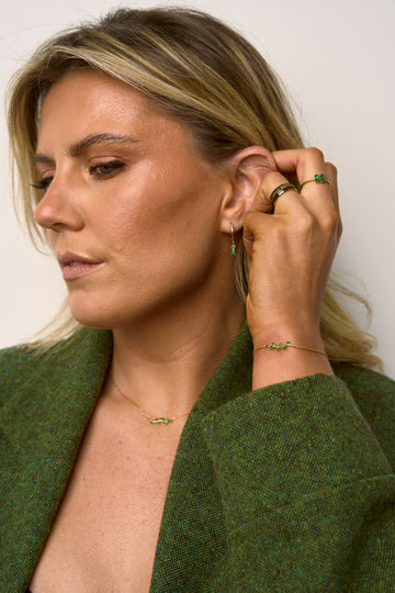 Emerald Leaf Bracelet