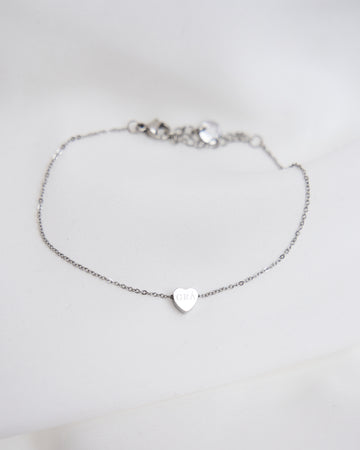 Heart Grá Pendant Bracelet
