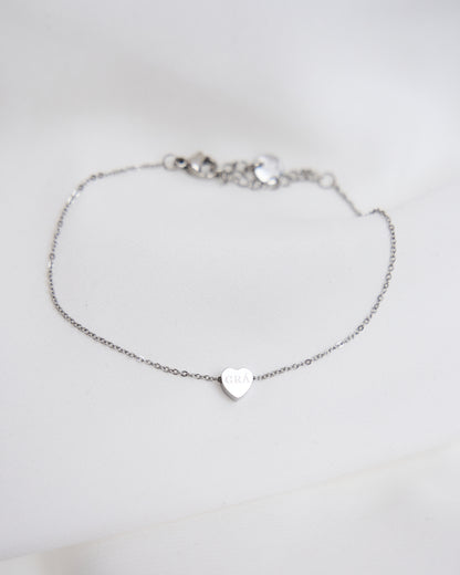 Heart Grá Pendant Bracelet