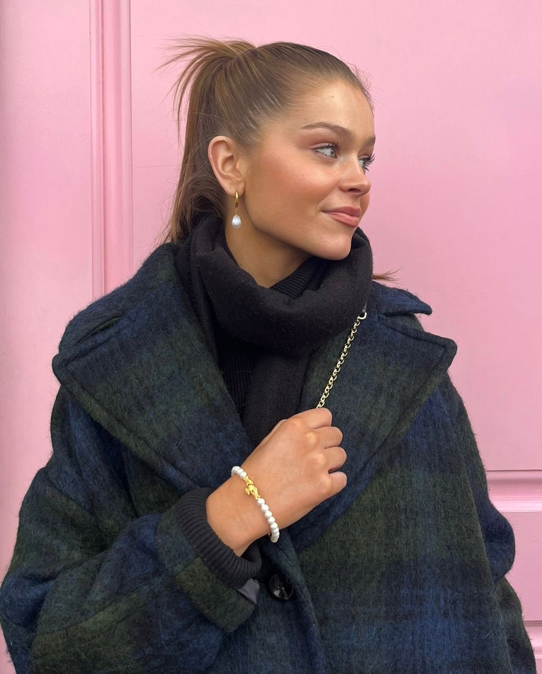 Claddagh Pearl Bracelet