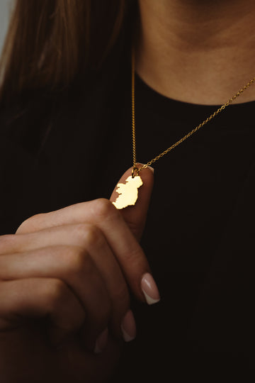 Ireland Map Necklace