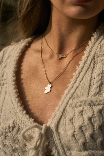 Ireland Map Necklace
