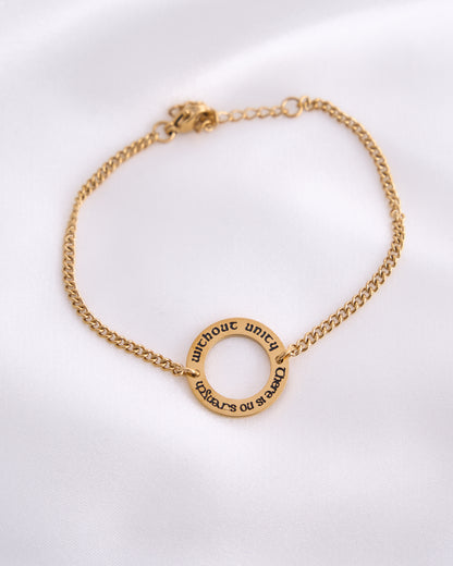 There Is No Strength Without Unity Bracelet