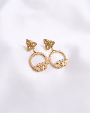 Claddagh Knot Earrings