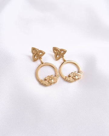 Claddagh Knot Earrings