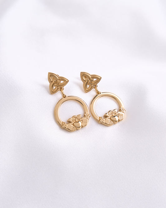 Claddagh Knot Earrings