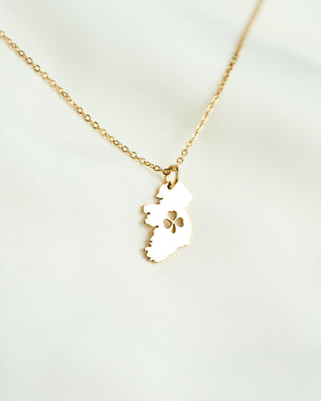 Shamrock Map Necklace