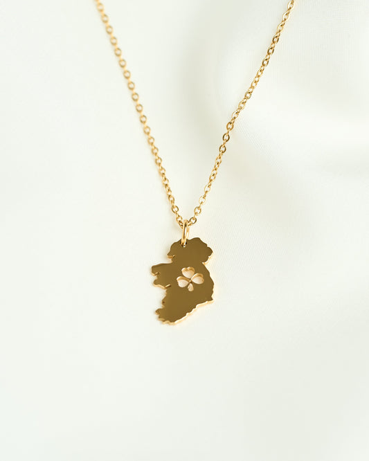 Shamrock Map Necklace