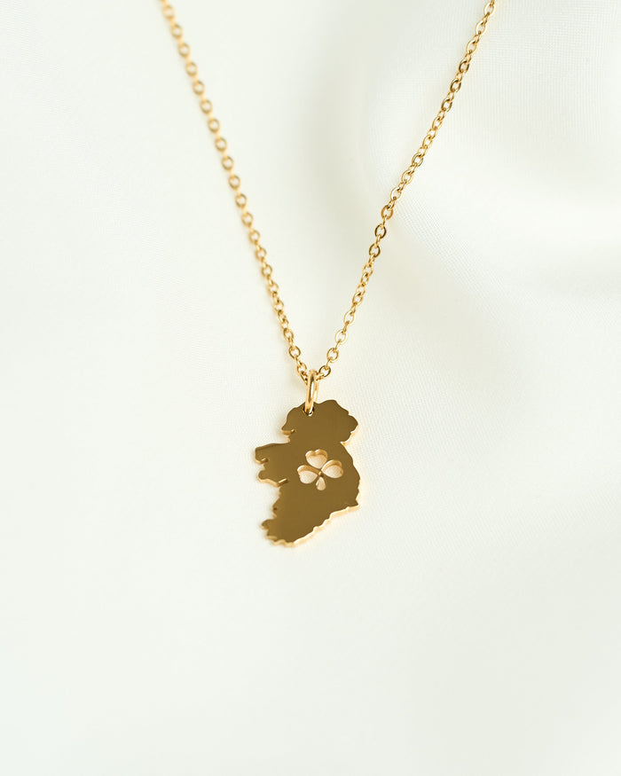 Shamrock Map Necklace