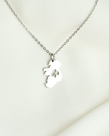 Shamrock Map Necklace