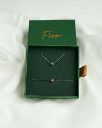Heart Grá Pendant Gift Set