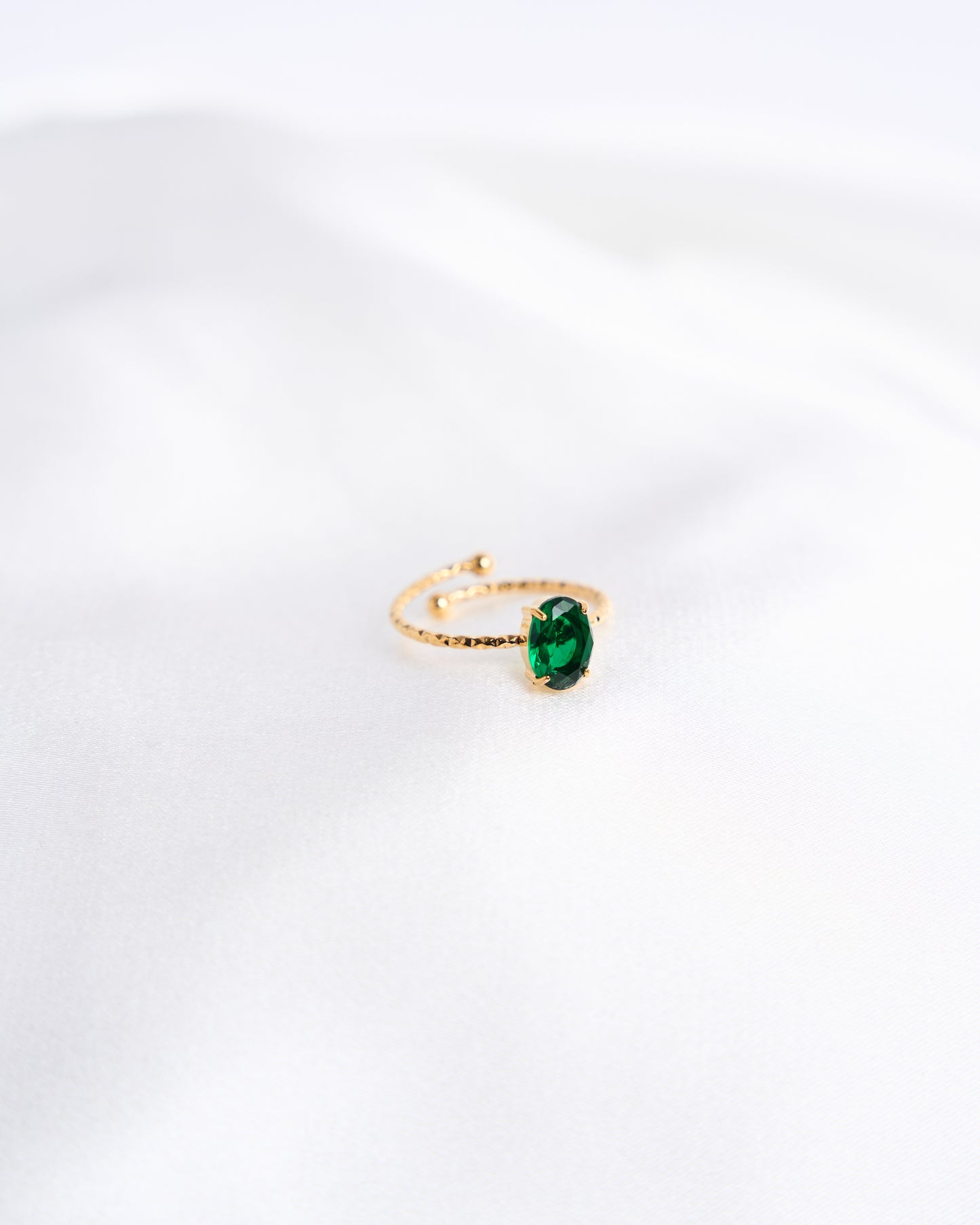 Oval Gemstone Ring