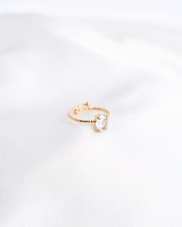 Oval Gemstone Ring