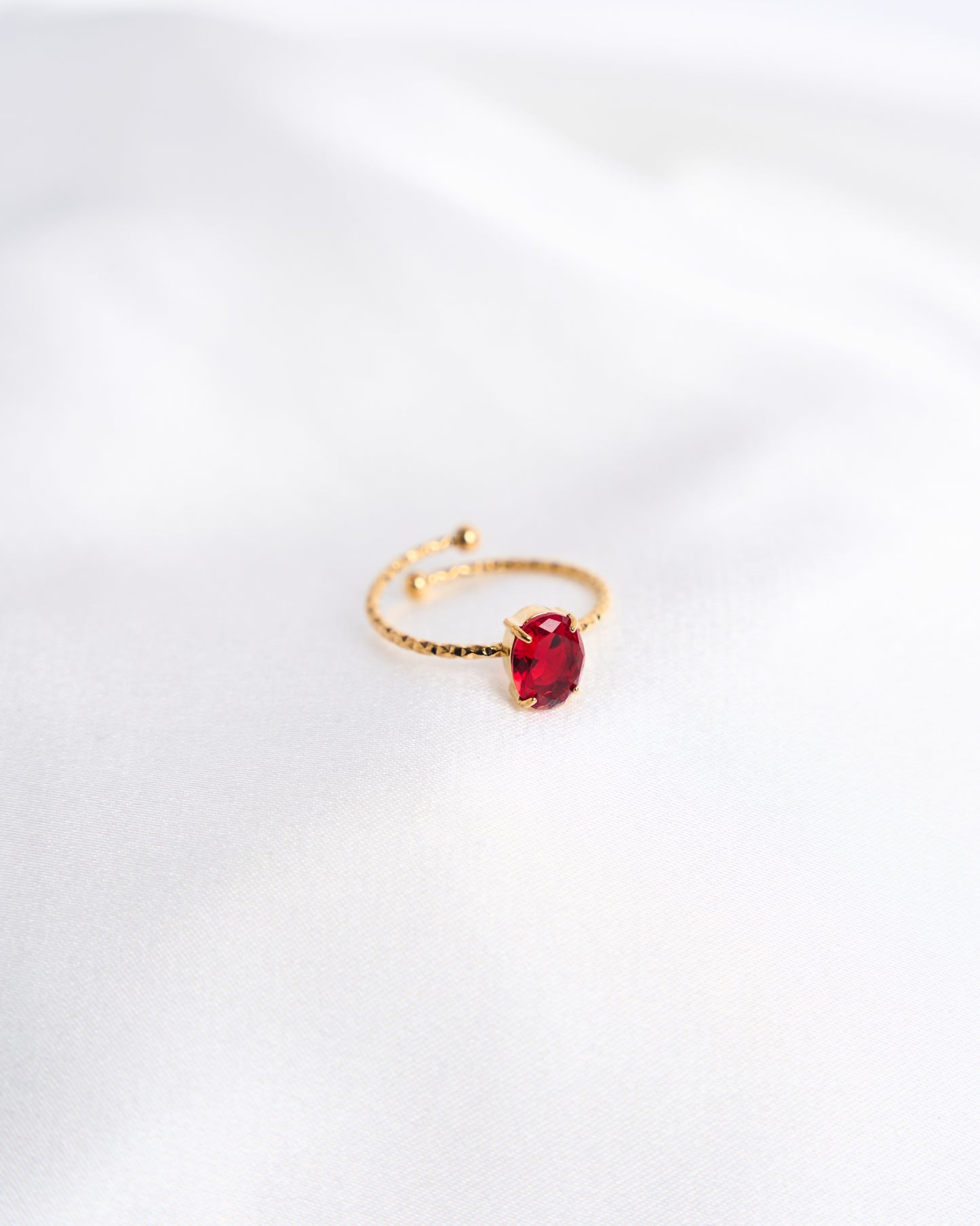 Oval Gemstone Ring