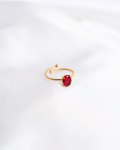 Oval Gemstone Ring