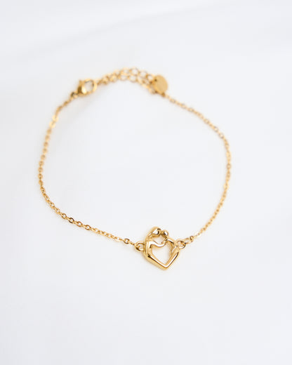 Mother & Child Heart Bracelet