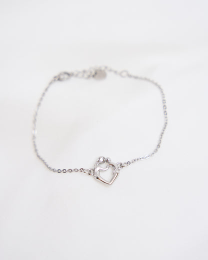 Mother & Child Heart Bracelet
