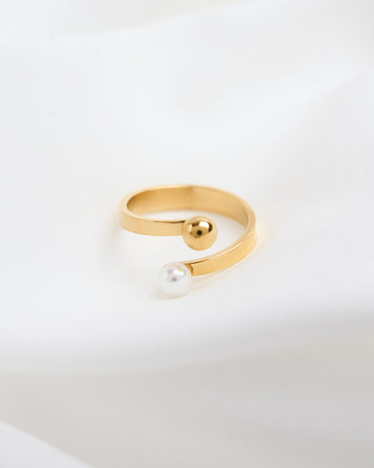 Pearl & Sphere Ring
