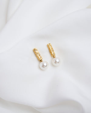 Crushed Pearl Earrings