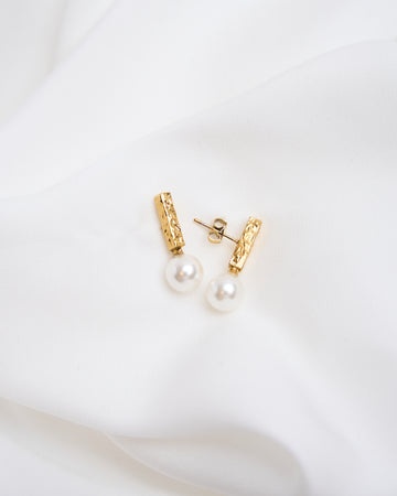 Crushed Pearl Earrings
