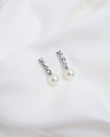 Crushed Pearl Earrings
