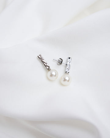 Crushed Pearl Earrings