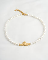 Claddagh Pearl Necklace