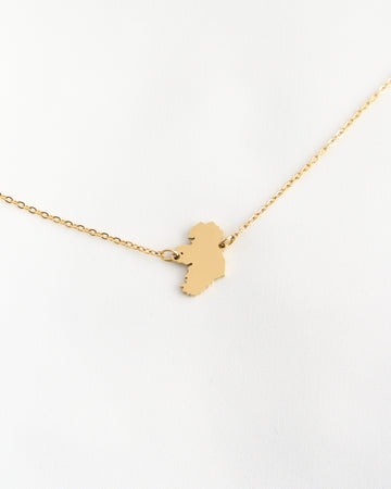 Tight Ireland Map Necklace