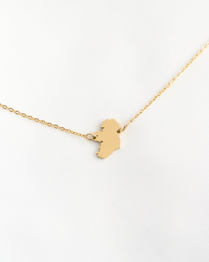 Tight Ireland Map Necklace