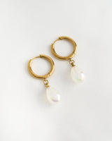 Pearl Hoop Earrings