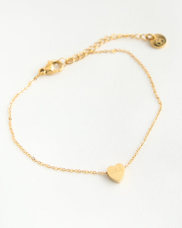 Heart Grá Pendant Bracelet