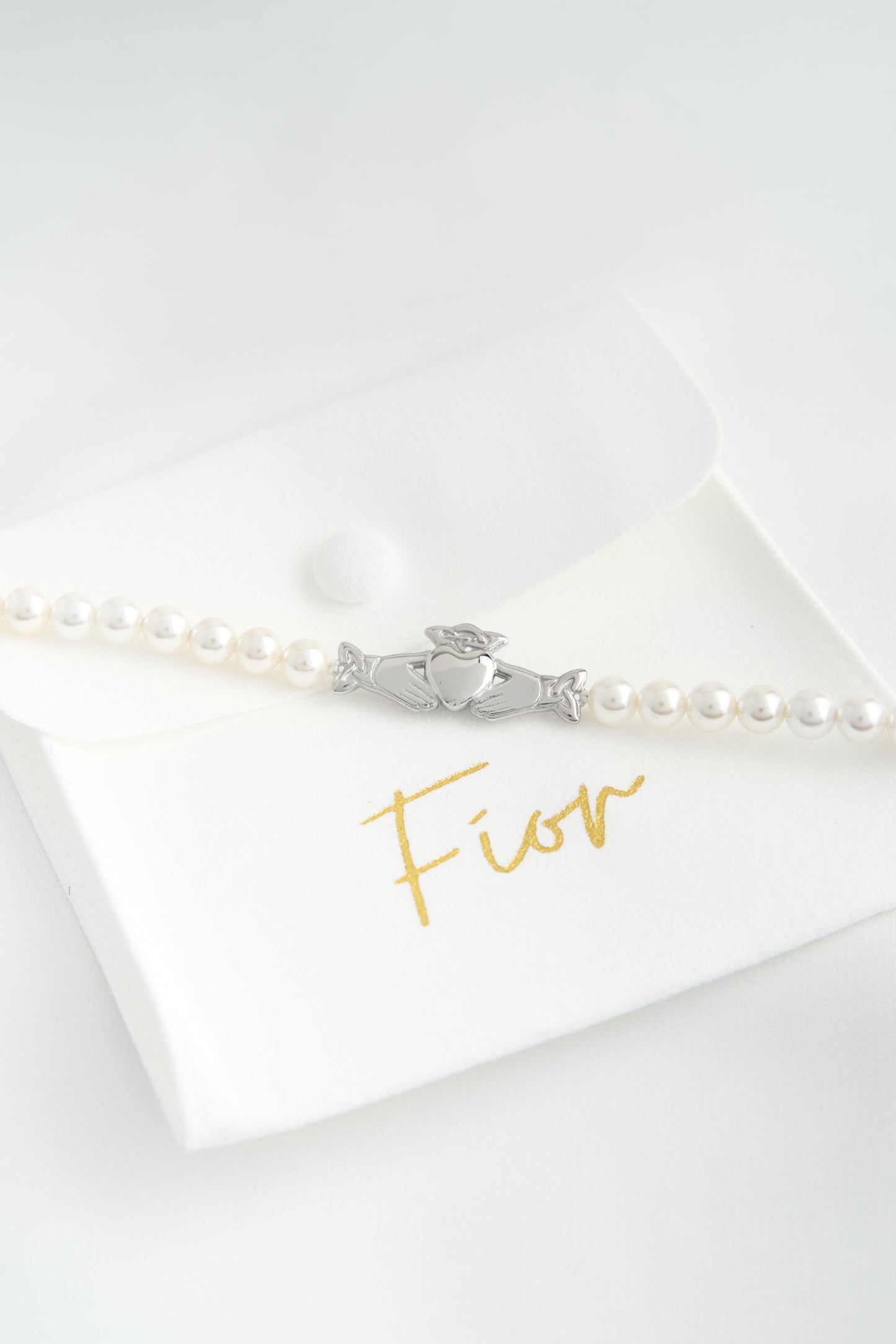 Claddagh Pearl Necklace
