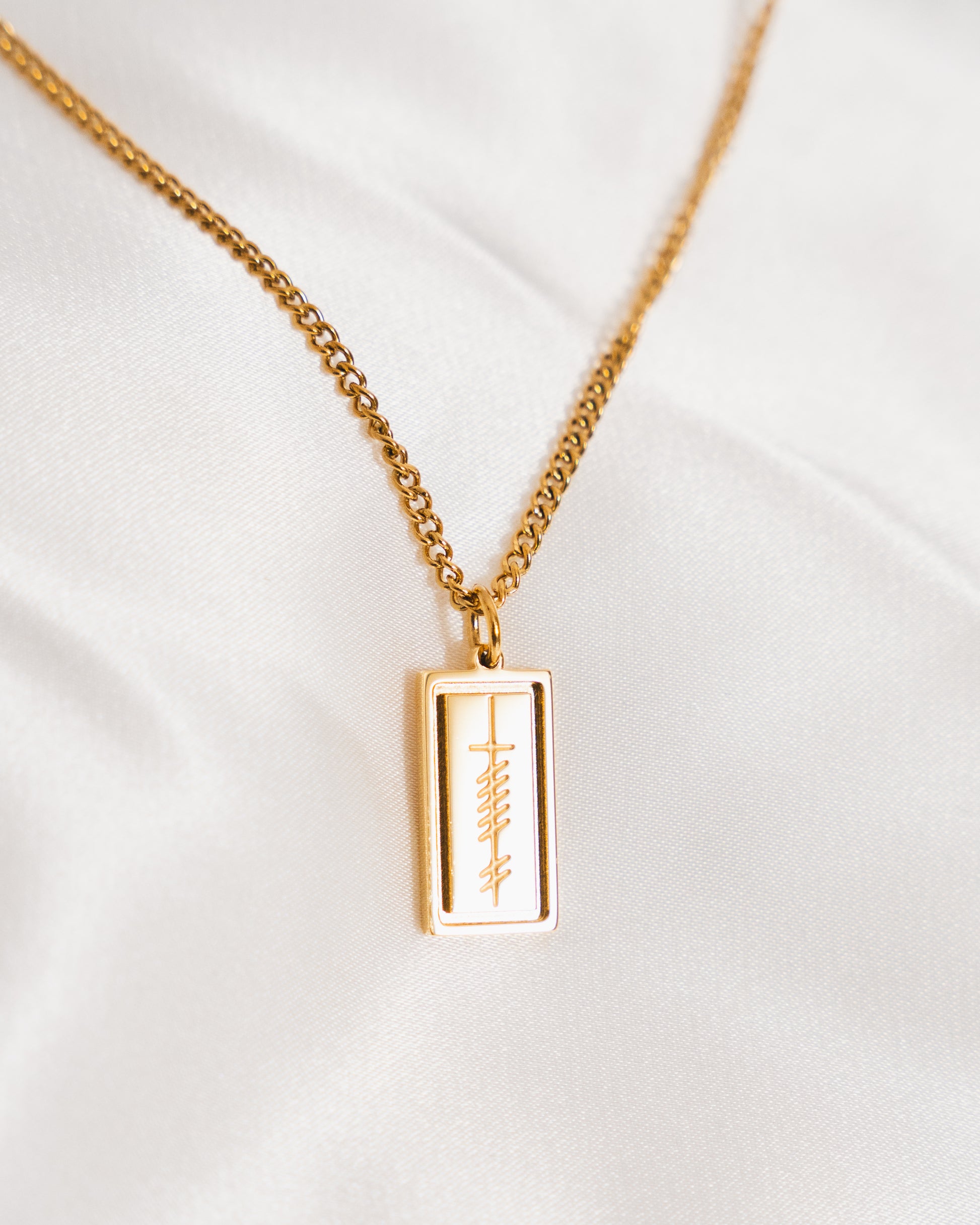 Irish Necklace Personalized Ogham Pendant Personalized Ogham
