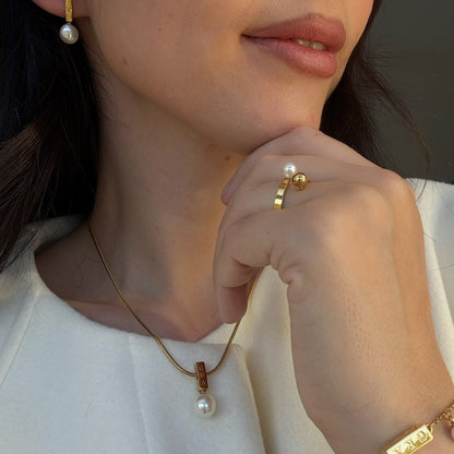Pearl & Sphere Ring