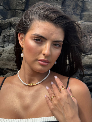 Claddagh Pearl Necklace