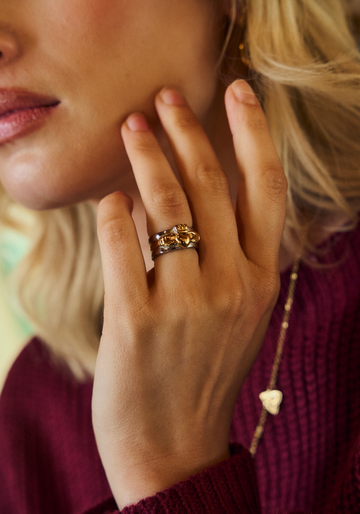 Two Tone Claddagh Ring