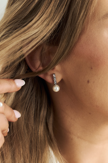 Crushed Pearl Earrings
