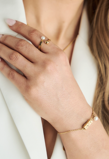 Pearl & Sphere Ring