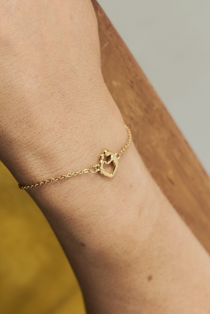 Mother & Child Heart Bracelet